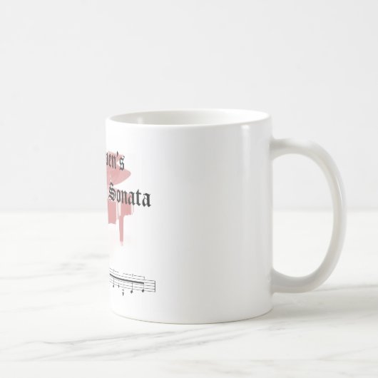 Mug cadeaux de sonate de clair de lune de beethovens (Droite)