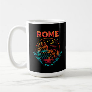 Mug Cadeaux de Souvenirs Vintage Roma Italia Colosseum