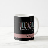 Mug Cadeaux de technologue d'ultrasons personnalisés (Devant droit)
