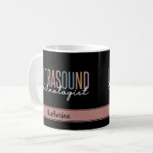 Mug Cadeaux de technologue d'ultrasons personnalisés (Devant gauche)