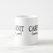 Mug Cadeaux de tricoteuse   de Knit de Carpe (Centre)