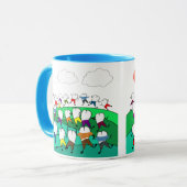 Mug Cadeaux dentaires lunatiques d'art de dent (Devant gauche)