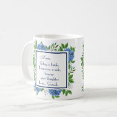 Mug Cadeaux d'hortensias de la mère de la mariée de la (Devant gauche)