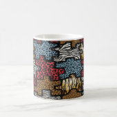 Mug Cadeaux d'impression de puzzle RAB Rockabilly Léop (Centre)