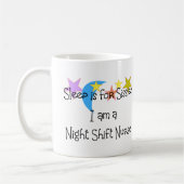 Mug Cadeaux d'infirmière de poste de nuit (Gauche)
