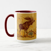 Mug Cadeaux d'orignaux vintages (Gauche)