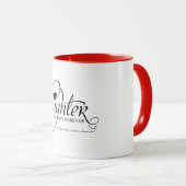 Mug Cadeaux doux personnalisés pour la fille (Devant droit)