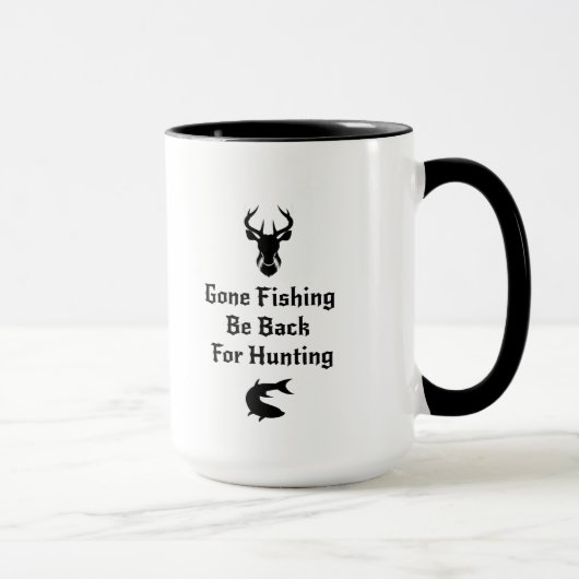 Mug Cadeaux drôles de chasseur de pêche et de chasse (Droite)
