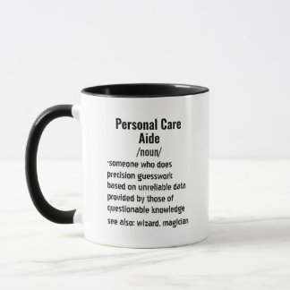 Mug Cadeaux drôles de définition d'aide de soins perso