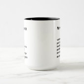 Mug Cadeaux drôles de définition d'analyste de recherc (Centre)