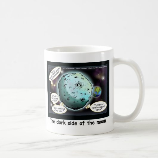 Mug Cadeaux drôles de la face cachée de la Lune (Droite)