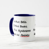 Mug Cadeaux drôles de retraite de professeur (Devant gauche)