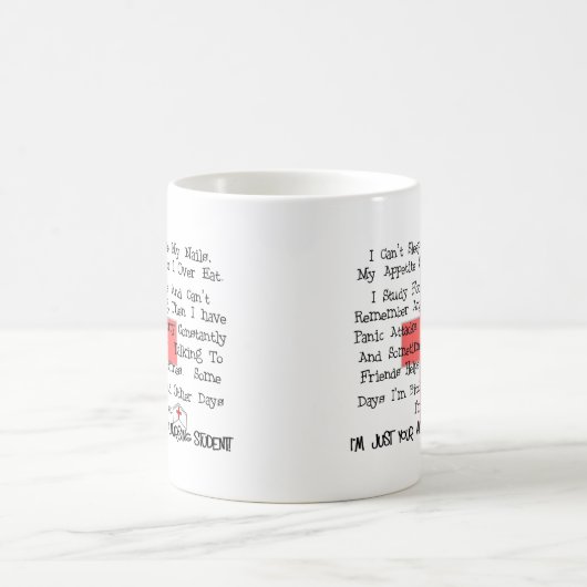 Mug Cadeaux drôles d'étudiant moyen de soins (Centre)