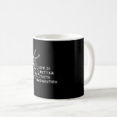 Mug Cadeaux du joueur de badminton (Devant droit)