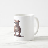 Mug Cadeaux du propriétaire de Pitbull (Devant droit)