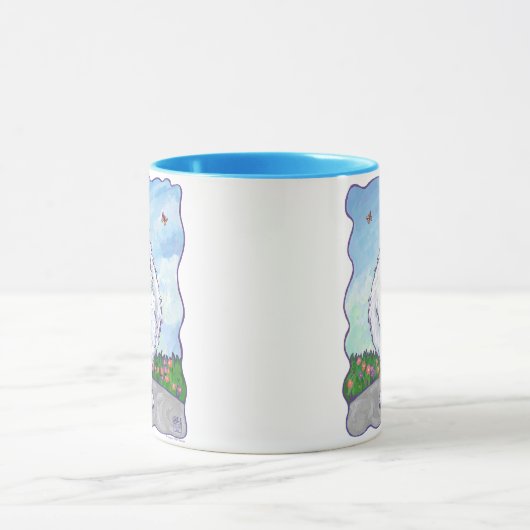 Mug Cadeaux et accessoires Poméraniens blancs (Centre)