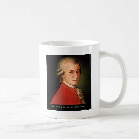 Mug Cadeaux et objets de collection de Mozart "Amour A (Droite)