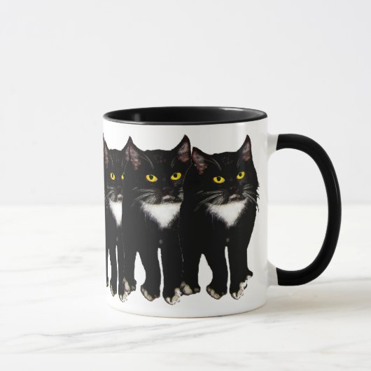 Mug Cadeaux et salutations de chat de smoking (Droite)