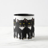 Mug Cadeaux et salutations de chat de smoking (Centre)