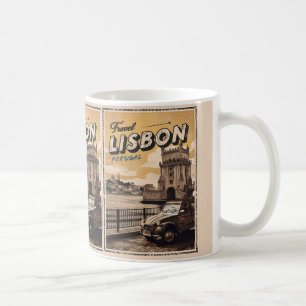 Mug Cadeaux et souvenirs de voyage vintage lisbonne po