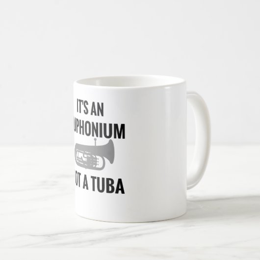 Mug Cadeaux euphoniques Vintages| Cadeaux d'Euphonium (Devant droit)