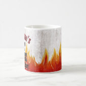 Mug Cadeaux Flames Vintages Sauce chaude personnalisée (Centre)