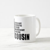 Mug Cadeaux frais pour des cousins : Cousin du numéro (Devant droit)
