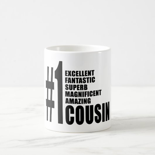 Mug Cadeaux frais pour des cousins : Cousin du numéro (Centre)