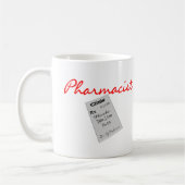 Mug Cadeaux "graphiques de pharmacien de protection de (Gauche)