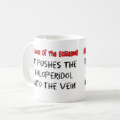 Mug Cadeaux hilares d'infirmière de Psych (Devant gauche)