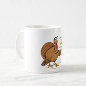 MUG CADEAUX JUIFS DRÔLES DE THNAKSGIVUKKAH HANOUKKA (Devant gauche)