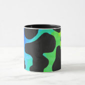 Mug Cadeaux noir et arc-en-ciel de vache (Centre)