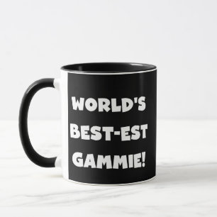 Mug Cadeaux noirs et blancs du Meilleur-est Gammie du