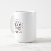 Mug "Cadeaux officiels de Tester de Chocolat (Devant gauche)
