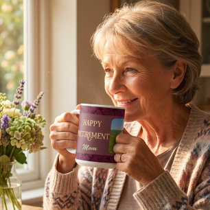 Mug Cadeaux Personnalisés de Bonne Retraite pour Maman