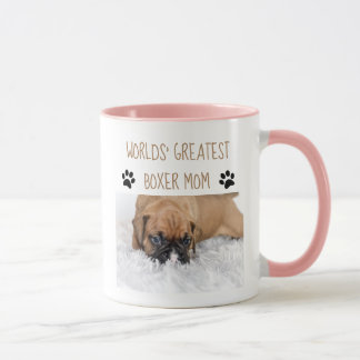 Mug Cadeaux personnalisés de chien - maman de boxeur