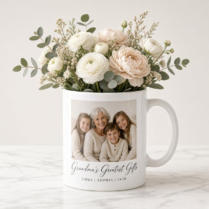 Mug Cadeaux personnalisés de grand-mère pour petits-en