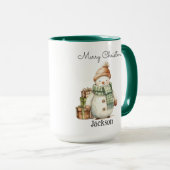 Mug Cadeaux personnalisés Snowman & Noël (Devant droit)