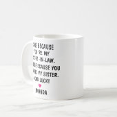Mug Cadeaux pour le nouveau beau-frère | Mon beau-frèr (Devant gauche)