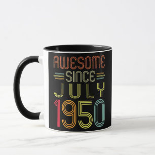 Mug Cadeaux pour les 72 ans Incroyable depuis juillet