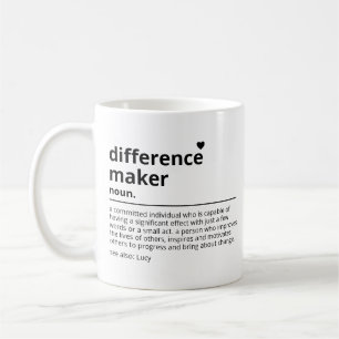 Mug Cadeaux pour une personne qui fait la différence -