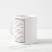 Mug Cadeaux retirés de poème d'infirmière par le (Devant gauche)