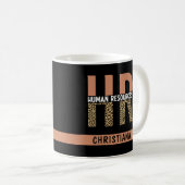 Mug Cadeaux RH Empreintes de léopard RH personnalisés (Devant droit)