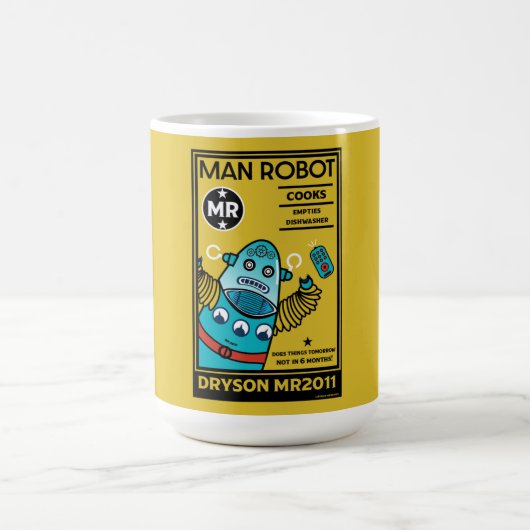 Mug Cadeaux Robot Pour Coussin Anniversaire (Centre)