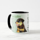 Mug Cadeaux Rottweiler amoureux (Devant gauche)