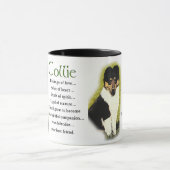 Mug Cadeaux rugueux de colley de tri couleur (Centre)