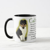 Mug Cadeaux rugueux de colley de tri couleur (Gauche)