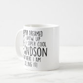 Mug Cadeaux sarcastiques pour Grandson cadeaux drôle p (Devant gauche)
