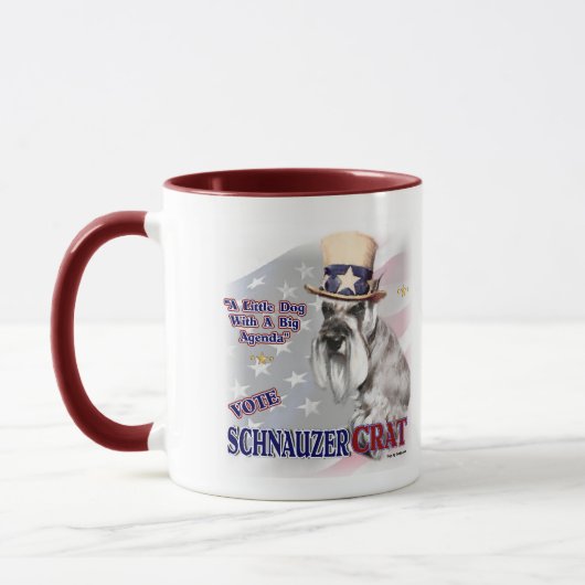Mug Cadeaux Schnauzer miniatures (Gauche)