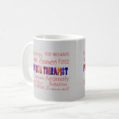Mug Cadeaux terminologiques de physiothérapeute (Devant gauche)
